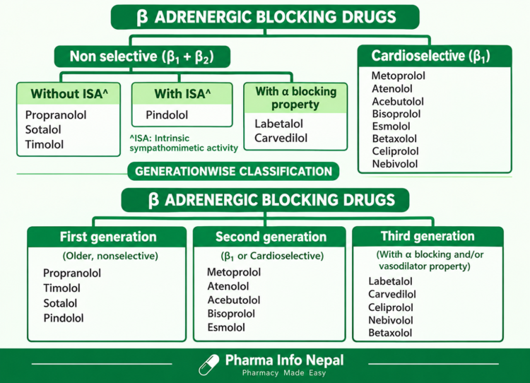 Classification of Beta-Blockers